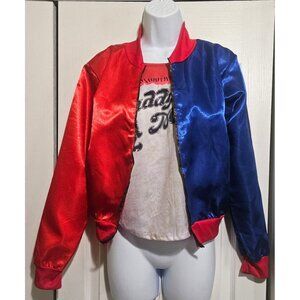 Suicide Squad Harley Quinn Costume Jacket Shirt Halloween Rubie's XS Teen READ